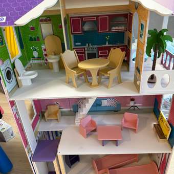 Домик для кукол PAREMO 121 см с мебелью: отзыв пользователя Детский Мир