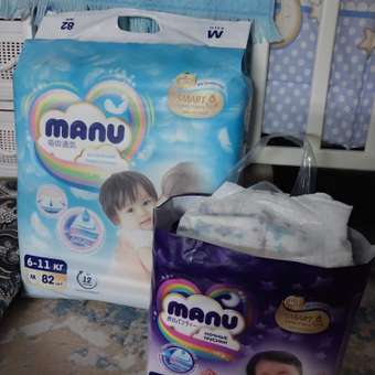 Трусики MANU ночные M (6-11 кг) 23 шт.: отзыв пользователя Детский Мир