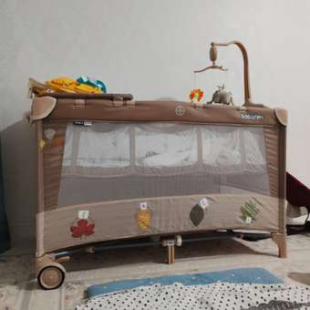 Манеж кровать Babyton Dreamy Brown коричневый: отзыв пользователя Детский Мир