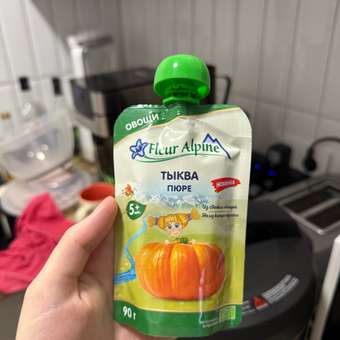 Пюре Fleur Alpine Тыква с 5 мес 90 г: отзыв пользователя Детский Мир