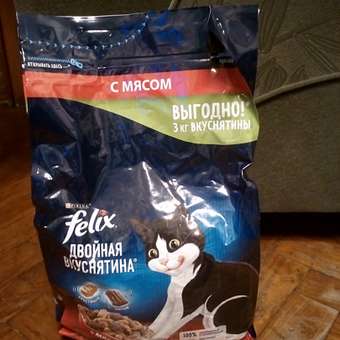 Корм для кошек Felix 3кг Двойная вкуснятина мясо: отзыв пользователя. Зоомагазин Зоозавр