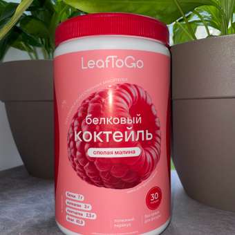 Протеиновый коктейль для похудения LeafToGo белковый коктейль для похудения без сахара, спелая малина, 450 г: отзыв пользователя Детский Мир