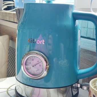 Чайник KITFORT КТ-6147-2 темно-бирюзовый: отзыв пользователя Детский Мир