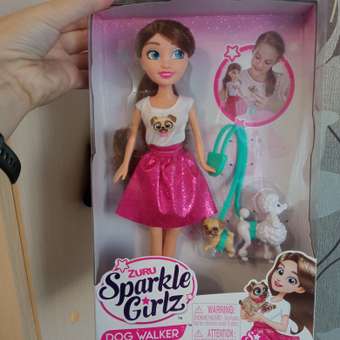 Кукла модельная Zuru Sparkle Girlz Прогулка с собакой: отзыв пользователя ДетМир