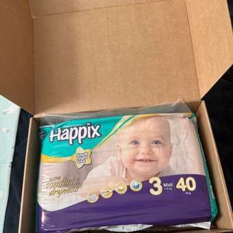 Подгузники HAPPIX Super Dry ультратонкие 3 (4-9 кг) 40 шт.: отзыв пользователя Детский Мир
