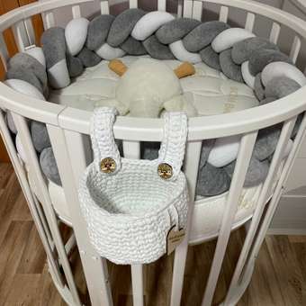 Детская кроватка Babyton Eva овальная, поперечный маятник (белый): отзыв пользователя Детский Мир