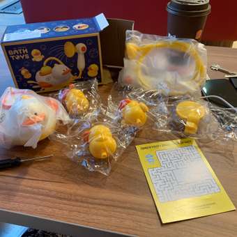 Игрушка BAZUMI Набор уточек для ваной с душем: отзыв пользователя Детский Мир