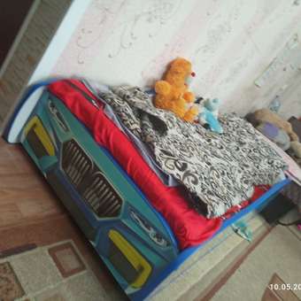Детская кровать машина Mini ROMACK голубая 160*70 см: отзыв пользователя Детский Мир