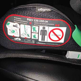 Автокресло Indigo QuickFixчерный-черная сетка Isofix 3 (22-36 кг) черный: отзыв пользователя Детский Мир