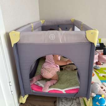 Манеж кровать Babyton Play Box сиреневый: отзыв пользователя Детский Мир