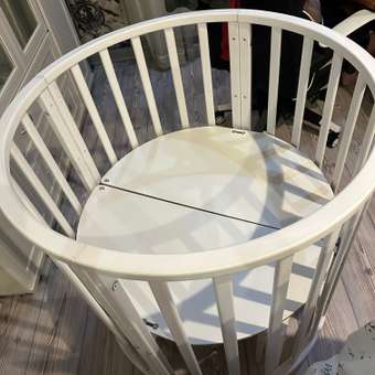 Детская кроватка Babyton Eva овальная, поперечный маятник (белый): отзыв пользователя Детский Мир