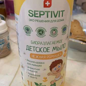 Мыло жидкое SEPTIVIT Детское Ромашка 1200 г 1000 мл: отзыв пользователя Детский Мир