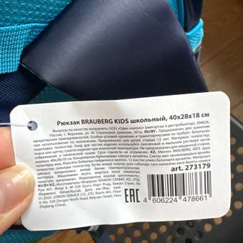 Рюкзак Brauberg: отзыв пользователя Детский Мир