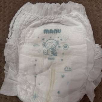 Трусики MANU Premium M (6-11 кг) 60 шт.: отзыв пользователя ДетМир