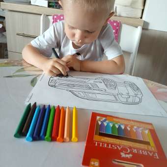 Восковые мелки Faber Castell 12 шт.: отзыв пользователя Детский Мир