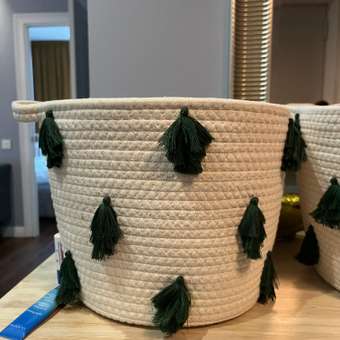 Корзина для хранения FUTURINO Home Ёлочки: отзыв пользователя Детский Мир