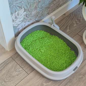 Туалет для кошек HOMECAT Frost Touch с низким бортом и совком смоки 48*35.5*13см: отзыв пользователя. Зоомагазин Зоозавр