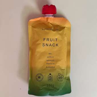 Пюре Nutrino Lab Яблоко манго папайя банан с 3 лет 200 г: отзыв пользователя Детский Мир