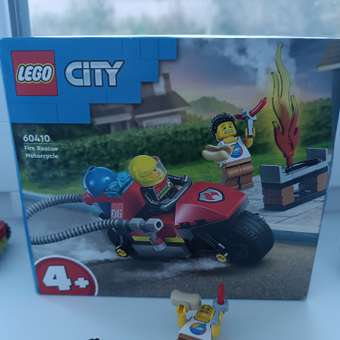 Конструктор LEGO City Пожарно-спасательный мотоцикл 57 дет.: отзыв пользователя Детский Мир
