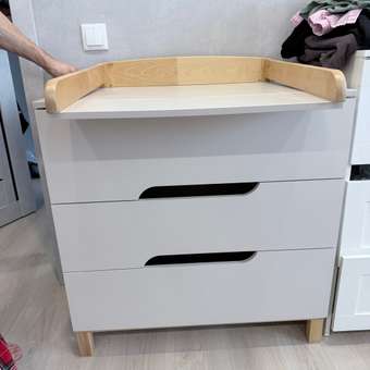 Комод пеленальный MOWbaby Lilla (бежевый): отзыв пользователя Детский Мир