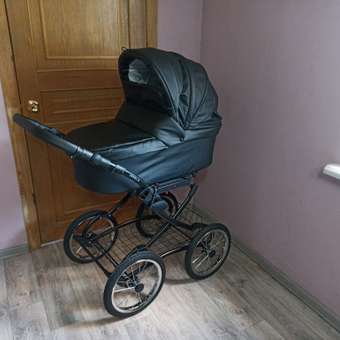 Коляска 2в1 JOVOLA Tessa Classic Eco Plus 14 03 черный: отзыв пользователя Детский Мир