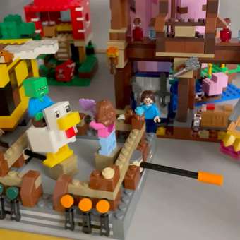 Конструктор LEGO Minecraft Нападение на деревню 555 дет.: отзыв пользователя Детский Мир