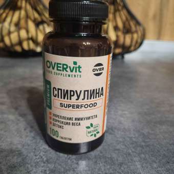 Спирулина OVER БАД Укрепление иммунитета Детокс 100 таблеток: отзыв пользователя Детский Мир