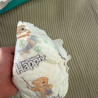 Подгузники HAPPIX Super Dry ультратонкие 3 (4-9 кг) 40 шт.: отзыв пользователя Детский Мир