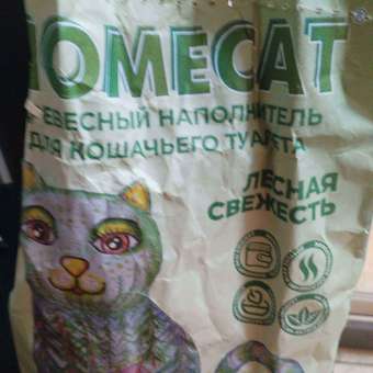 Наполнитель HOMECAT 9 л древесный, комкующийся: отзыв пользователя. Зоомагазин Зоозавр