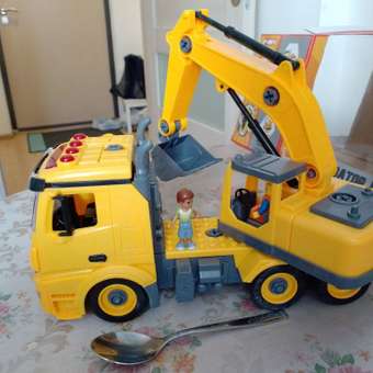 Конструктор Funky Toys Экскаватор: отзыв пользователя Детский Мир