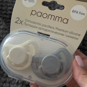 Пустышка Paomma силикон от 0 мес. 2 шт.: отзыв пользователя Детский Мир