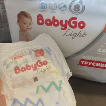 Трусики BabyGo ультратонкие 4 (9-14) 44 шт.: отзыв пользователя Детский Мир