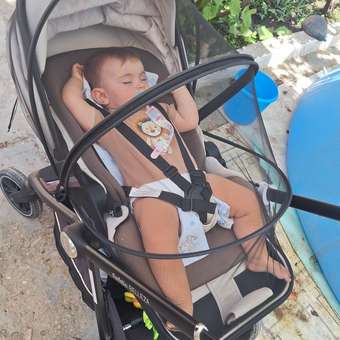 Коляска 3в1 Farfello для новорожденных бежевый: отзыв пользователя Детский Мир