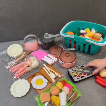 Игрушка TrendToys продукты, посуда 91 предм.: отзыв пользователя Детский Мир