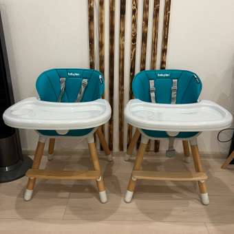Стульчик для кормления Babyton Woody Turquoise трансформер: отзыв пользователя ДетМир