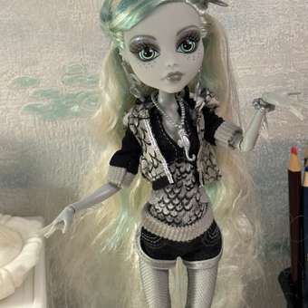 Кукла модельная Monster High Reel Drama HKN30 Лагуна Блю высота 27 см: отзыв пользователя Детский Мир