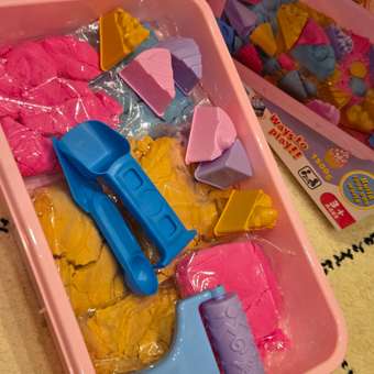 Кинетический песок TrendToys 1.5 кг (бежевый, голубой, розовый): отзыв пользователя Детский Мир