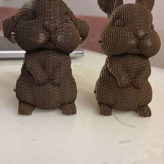 Конструктор QBRIX 3D картонный Ушастая парочка 20032: отзыв пользователя ДетМир