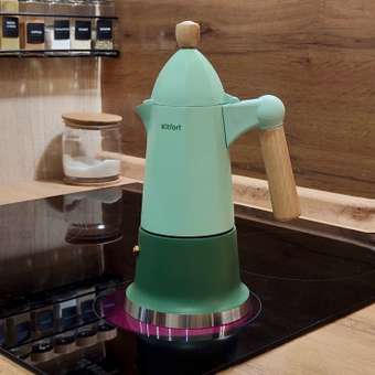 Кофеварка гейзерная KITFORT КТ-7154: отзыв пользователя Детский Мир