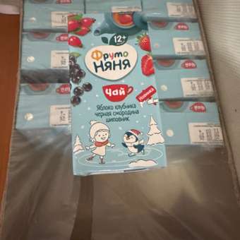 Сок ФрутоНяня Яблоко-клубника-черная смородина-шиповник с 12 мес 0.2 л: отзыв пользователя Детский Мир