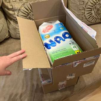 Подгузники NAO для новорожденных M (6-11 кг) 46 шт.: отзыв пользователя Детский Мир