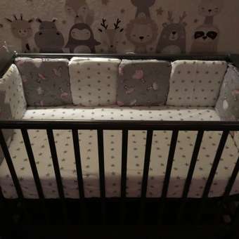 Комплект постельного белья Amarobaby Мечта 4предмета Серый-Розовый: отзыв пользователя Детский Мир