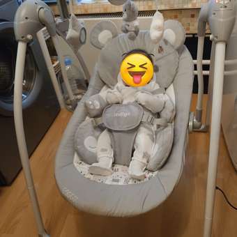 Качели Indigo TEDDY серый: отзыв пользователя Детский Мир