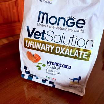 Корм для кошек диетический MONGE VetSolution Cat Urinary Oxalate при оксалатном течении МКБ 1.5кг: отзыв пользователя. Зоомагазин Зоозавр