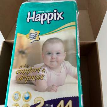 Подгузники HAPPIX Super Dry ультратонкие 2 (3-6 кг) 44 шт.: отзыв пользователя Детский Мир