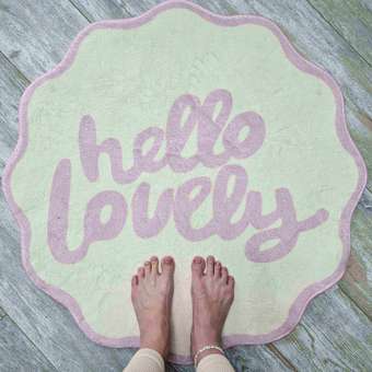 Коврик комнатный FUTURINO Home Hello lovely: отзыв пользователя ДетМир