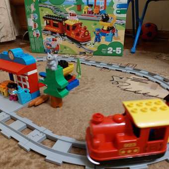 Конструктор LEGO DUPLO Town Поезд на паровой тяге: отзыв пользователя Детский Мир