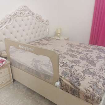 Барьер защитный для кровати Baby Safe защитный для кровати Ушки 120х66 бежевый: отзыв пользователя Детский Мир