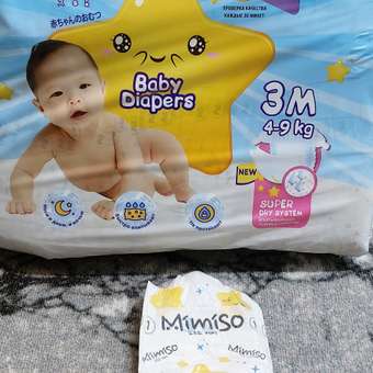 Подгузники Mimiso M (4-11 кг) 90 шт.: отзыв пользователя Детский Мир