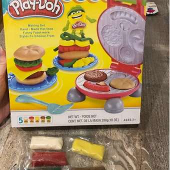Пластилин ТОТОША Плейдо Гамбургерная Play-doh: отзыв пользователя Детский Мир